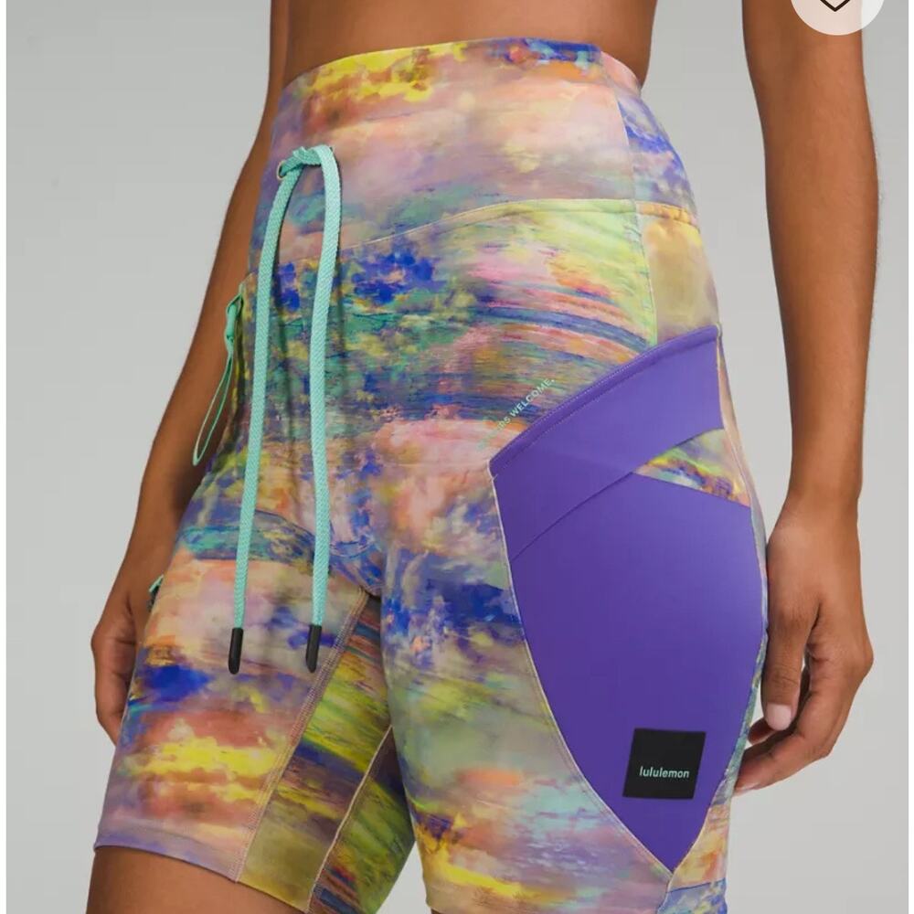 Lululemon Cargo SHR Hiking Short 8‎ All Night Multi LW7CHAS Size 2 NWT